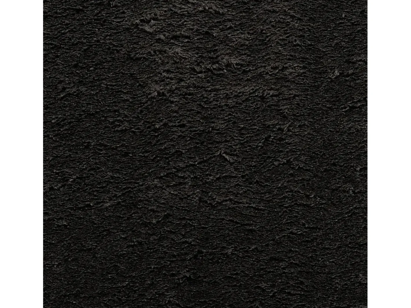 Alfombra HUARTE de pelo corto suave y lavable en color Ø 160 cm Negro New