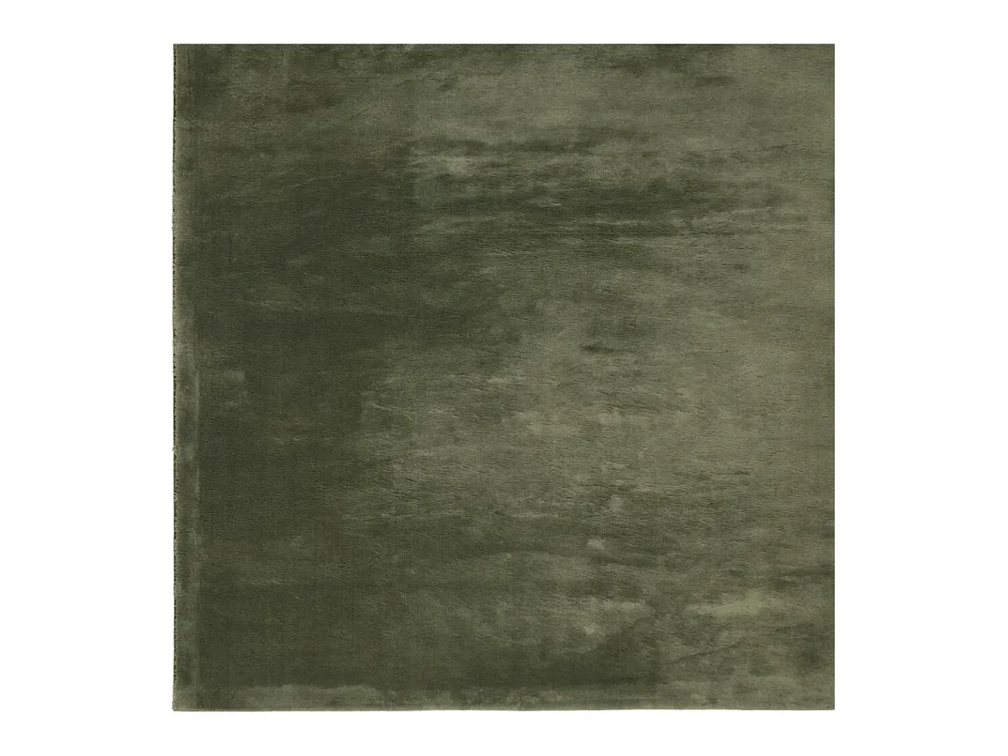 Alfombra De Cocina|Alfombra Redonda-Alfombra HUARTE de pelo corto suave y lavable color bosque 240x240 cm Verde