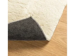 Online Alfombra HUARTE de pelo corto suave y lavable color crema 60x110 cm Blanco