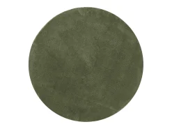 Alfombra HUARTE de pelo corto suave y lavable, bosque, Ø 100 cm Verde Sale
