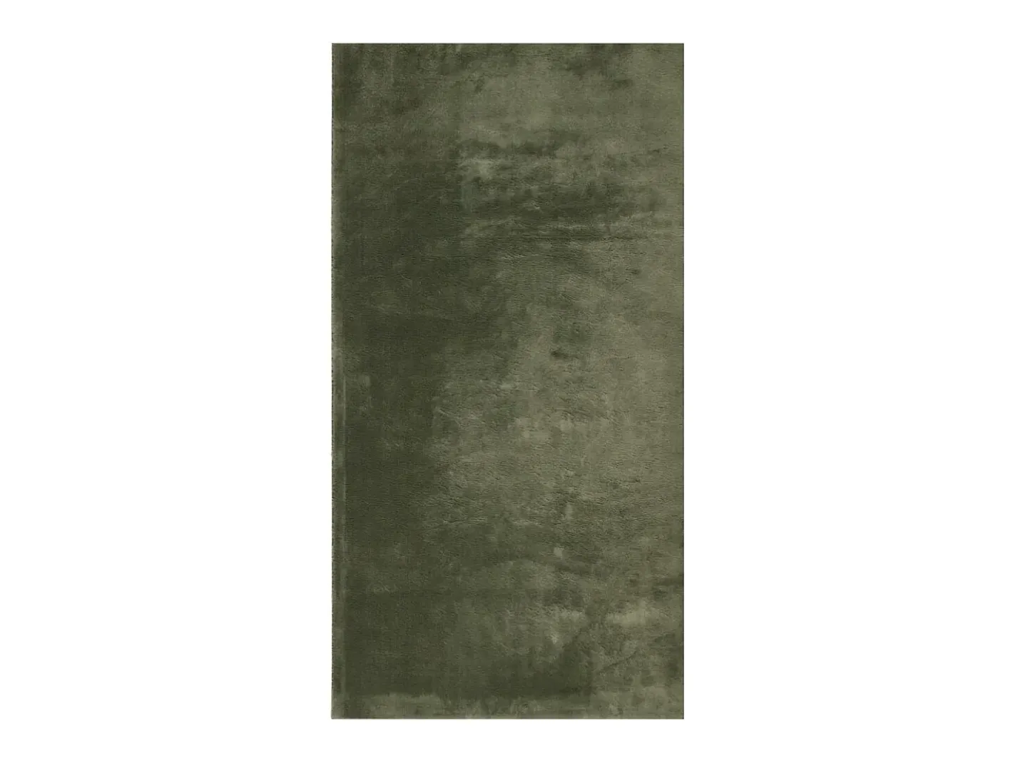 Alfombra HUARTE de pelo corto suave y lavable bosque 60x110cm Verde Clearance