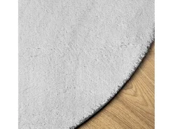 Alfombra De Cocina|Alfombra Redonda-Alfombra HUARTE de pelo corto suave y lavable, , Ø 120 cm Gris