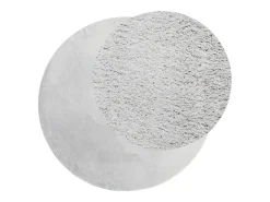 Alfombra De Cocina|Alfombra Redonda-Alfombra HUARTE de pelo corto suave y lavable, , Ø 120 cm Gris