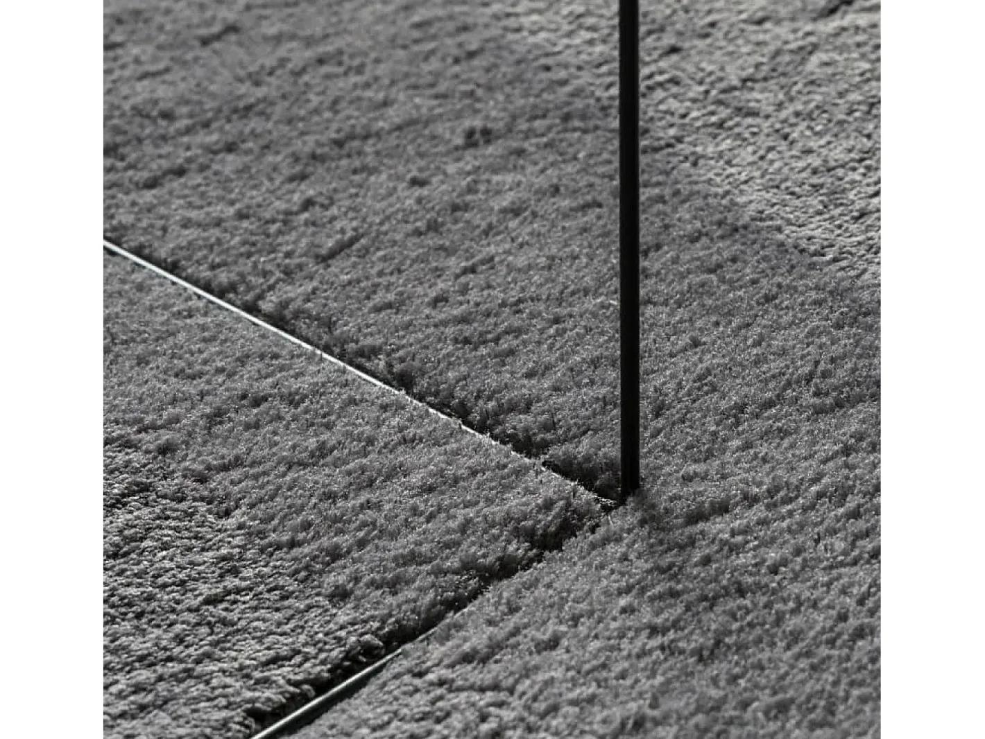 Alfombra De Cocina|Alfombra Redonda-Alfombra HUARTE de pelo corto suave y lavable en color antracita Ø 160 cm Gris