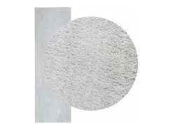 Alfombra HUARTE de pelo corto suave y lavable en 80x250 cm Gris Best