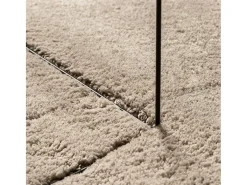 Alfombra De Cocina-Alfombra HUARTE de pelo corto suave y lavable arena 160x230 cm Marru00f3n