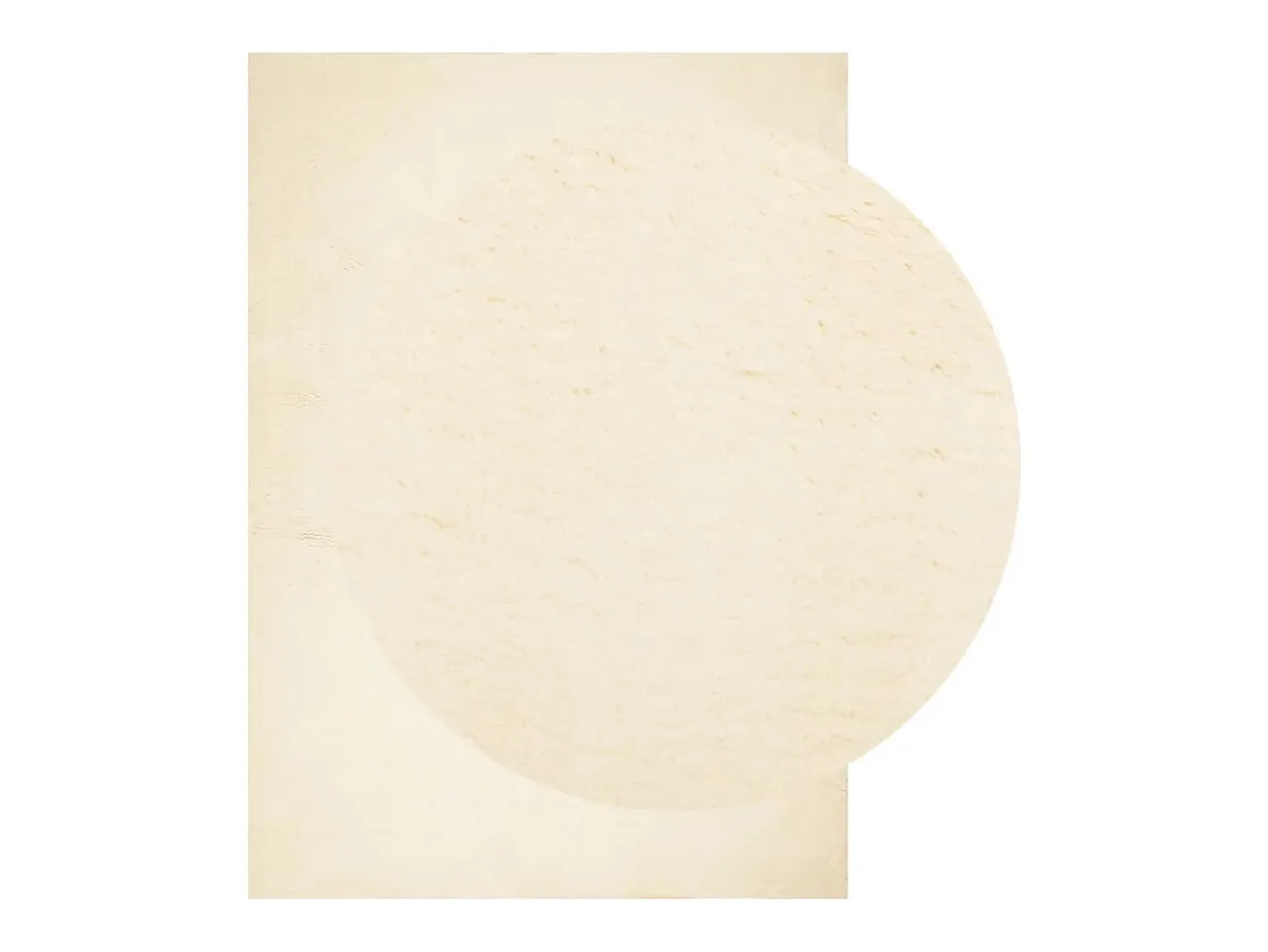 Best Alfombra HUARTE de pelo corto suave y lavable color crema 160x230 cm Blanco