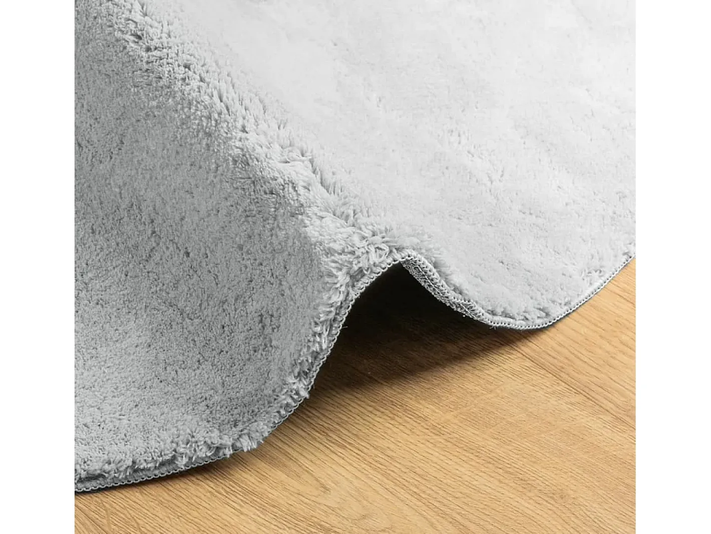 Discount Alfombra HUARTE de pelo corto suave y lavable, , Ø 160 cm Gris
