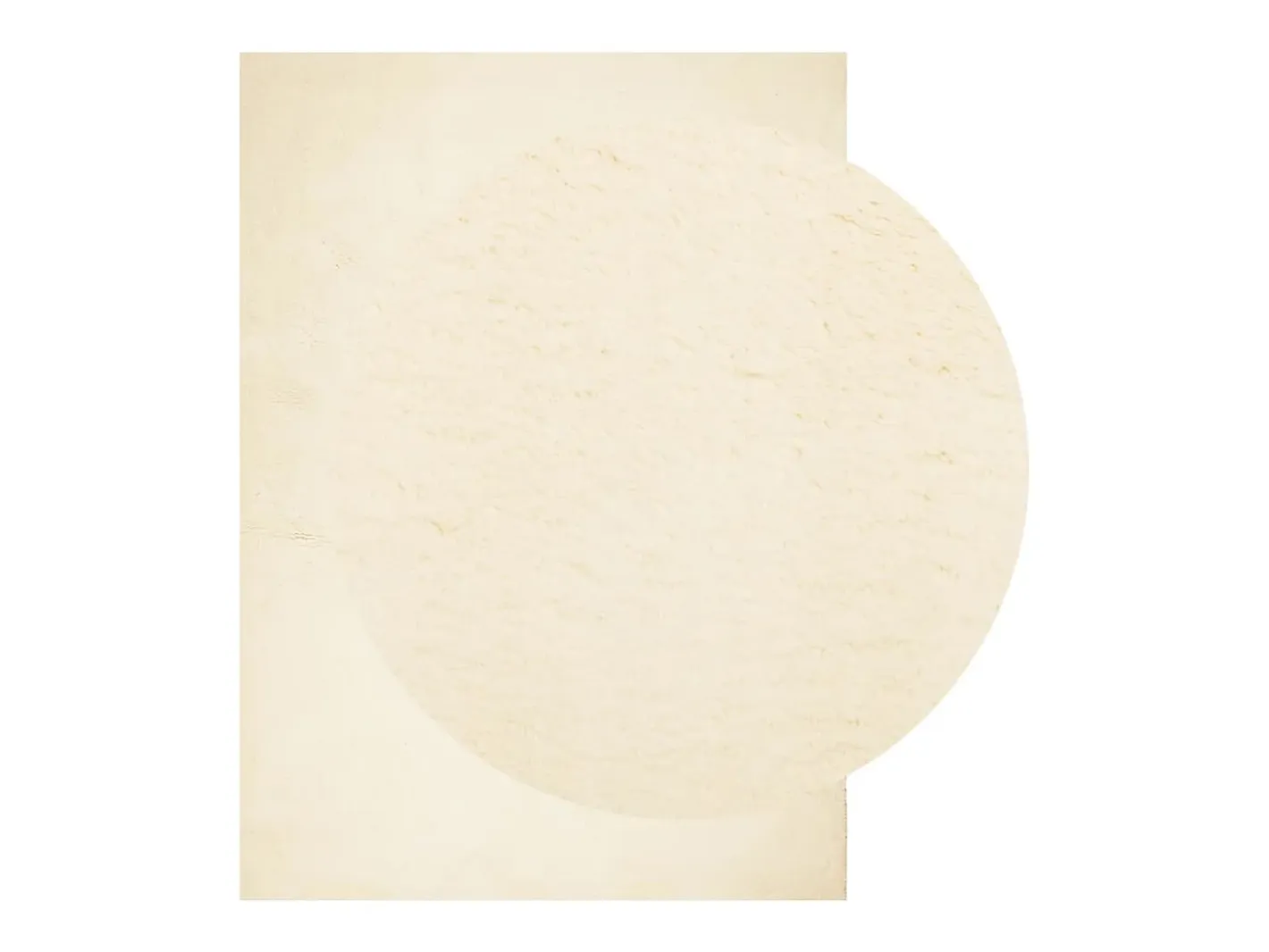 Alfombra HUARTE de pelo corto suave y lavable color crema 240x340 cm Blanco Online