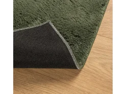 Alfombra De Cocina-Alfombra HUARTE de pelo corto suave y lavable color bosque 100x200 cm Verde