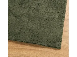 Alfombra De Cocina-Alfombra HUARTE de pelo corto suave y lavable color bosque 100x200 cm Verde