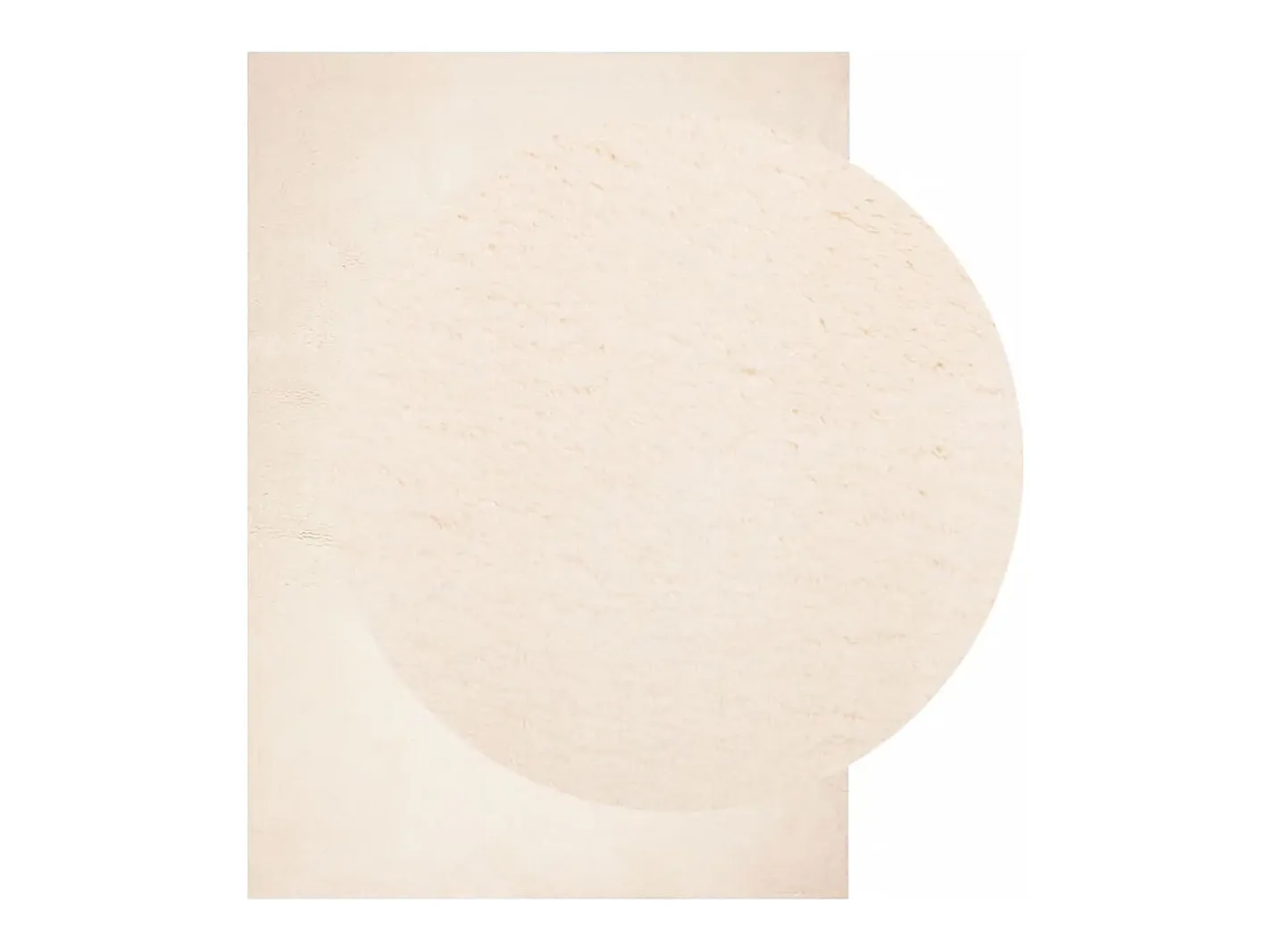 Discount Alfombra HUARTE de pelo corto suave y lavable 160x230 cm Beige