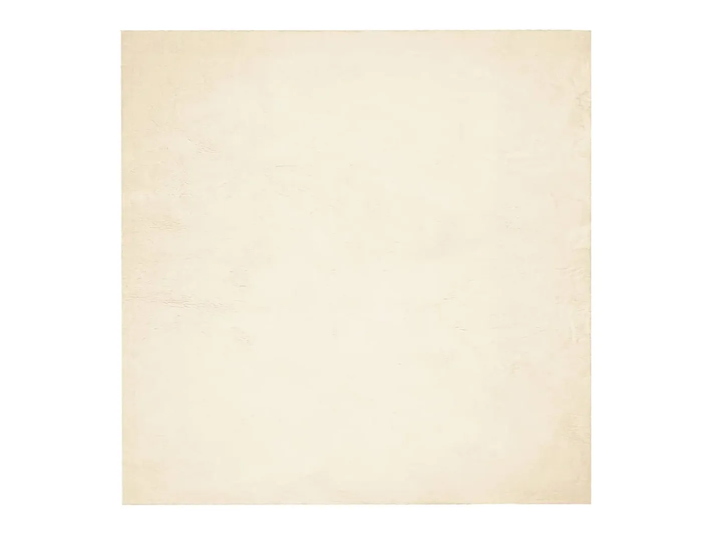 Alfombra HUARTE de pelo corto suave y lavable color crema 200x200 cm Blanco Sale