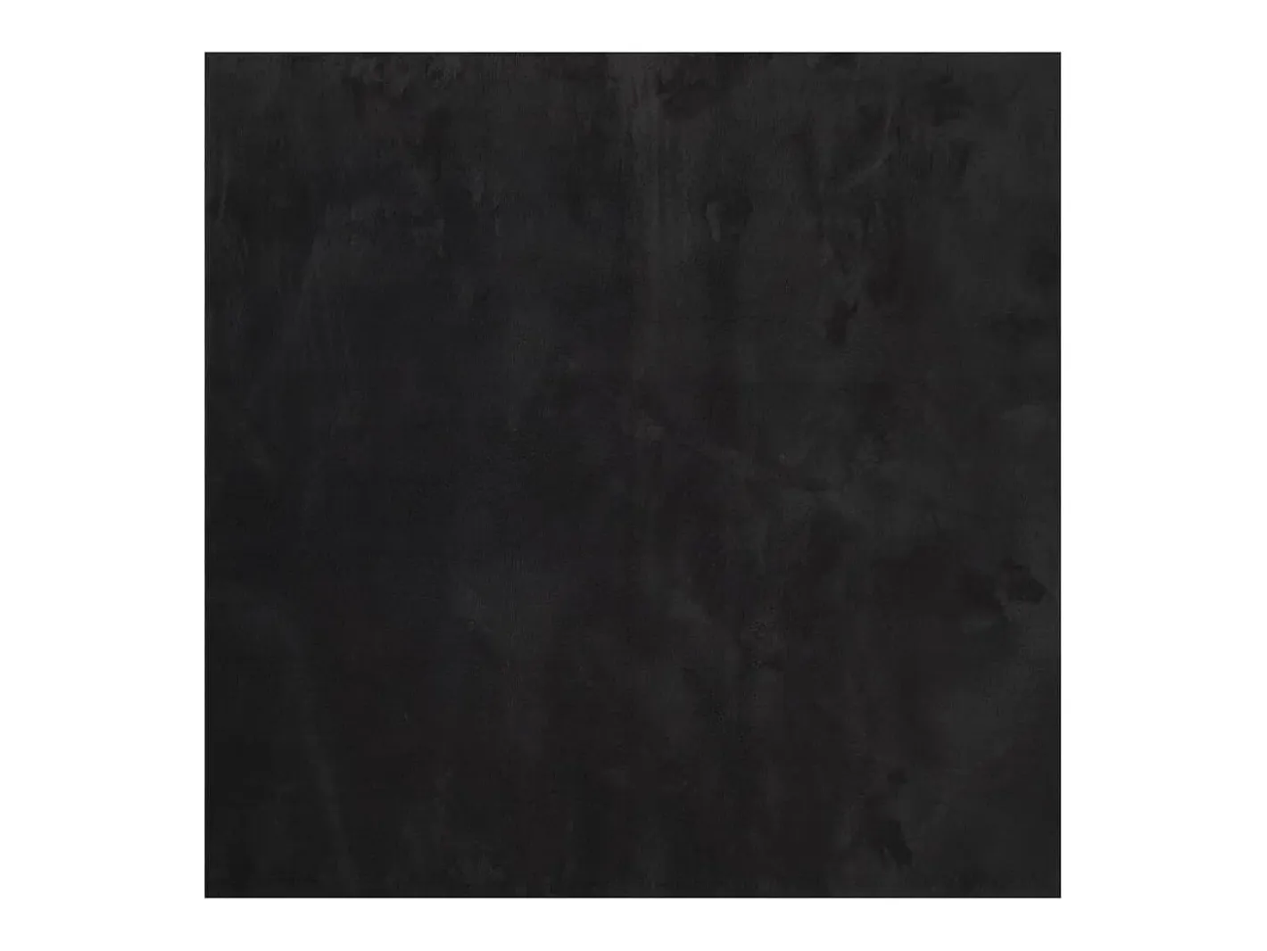 Alfombra De Cocina|Alfombra Redonda-Alfombra HUARTE de pelo corto suave y lavable negra 240x240 cm Negro
