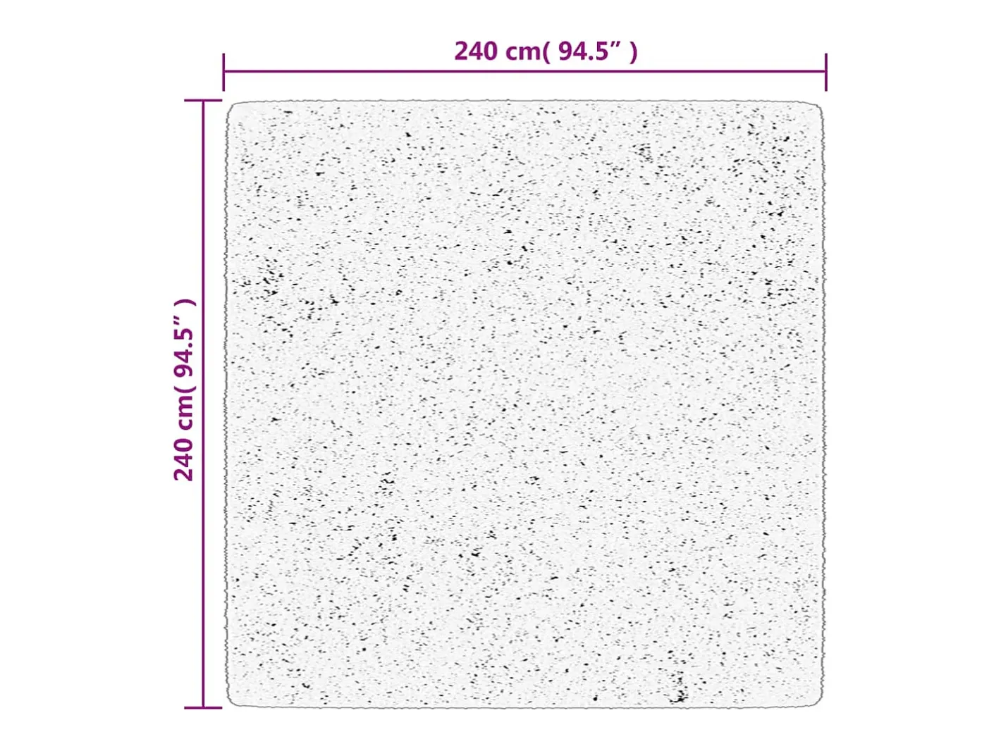 Discount Alfombra HUARTE de pelo corto suave y lavable arena 240x240 cm Marru00f3n