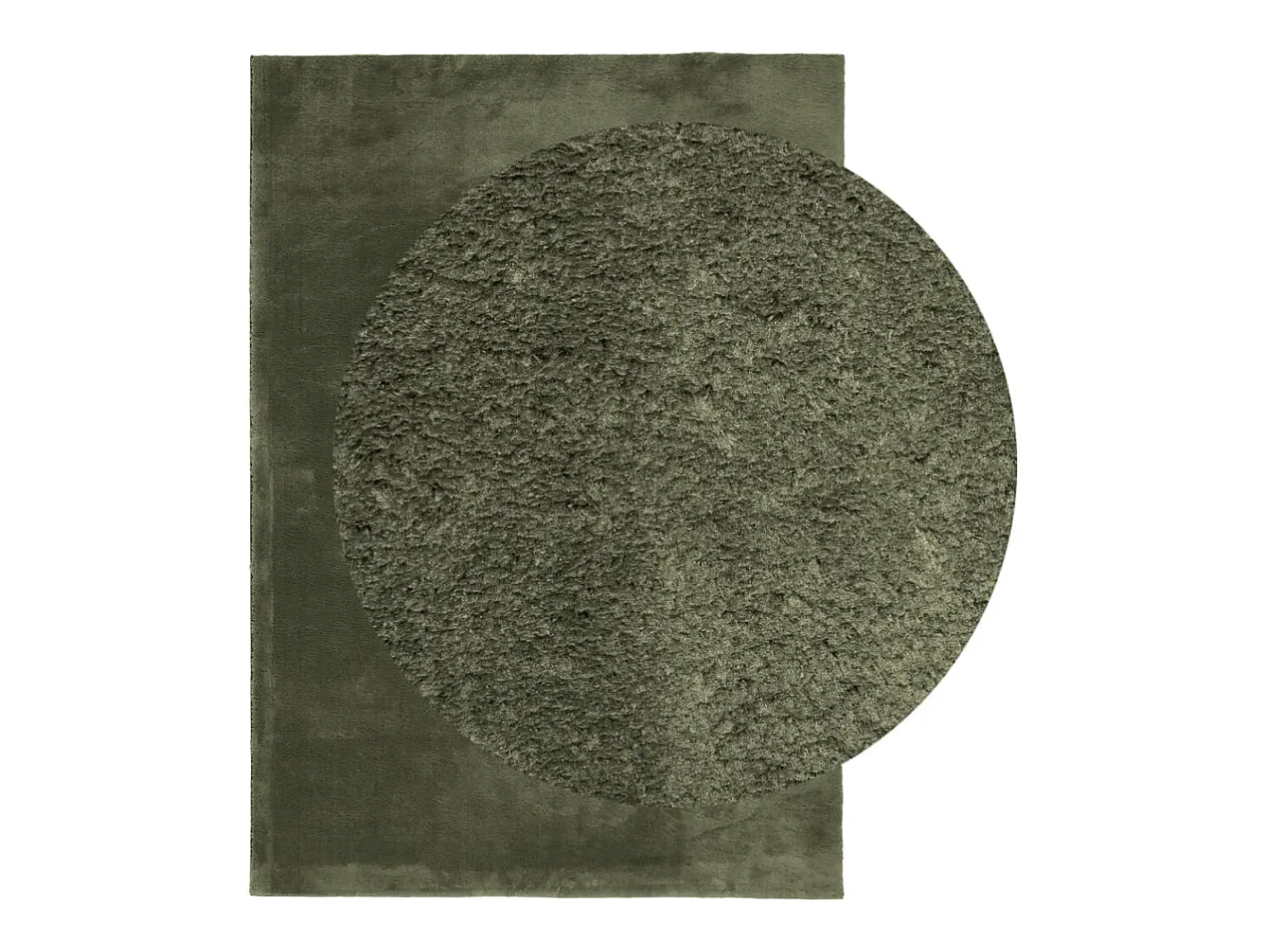 Discount Alfombra HUARTE de pelo corto suave y lavable color bosque 160x230 cm Verde
