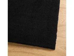 Alfombra De Cocina-Alfombra HUARTE de pelo corto suave y lavable negra 160x230 cm Negro