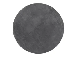 New Alfombra HUARTE de pelo corto suave y lavable en color antracita Ø 120 cm Gris