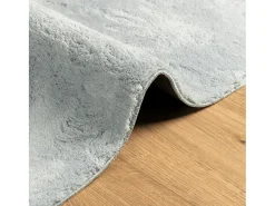 Alfombra De Cocina-Alfombra HUARTE de pelo corto suave y lavable 80x250 cm Azul