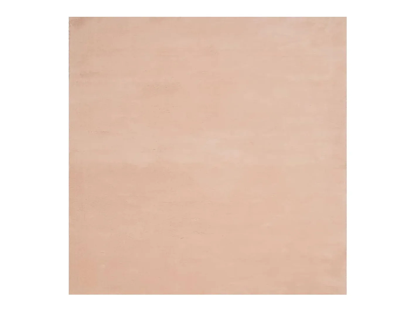 New Alfombra HUARTE de pelo corto suave lavable rojo claro 160x160 cm Rosa