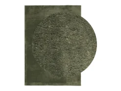 Alfombra De Cocina-Alfombra HUARTE de pelo corto suave lavable bosque 200x280 cm Verde