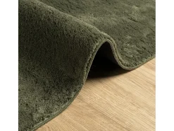 Alfombra De Cocina-Alfombra HUARTE de pelo corto suave lavable bosque 200x280 cm Verde