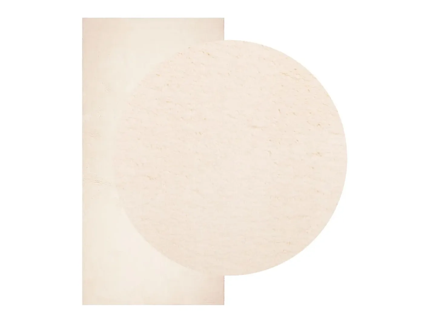 Alfombra De Cocina-Alfombra HUARTE de pelo corto suave y lavable 100x200 cm Beige