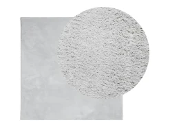 Alfombra HUARTE de pelo corto suave y lavable en 240x240 cm Gris