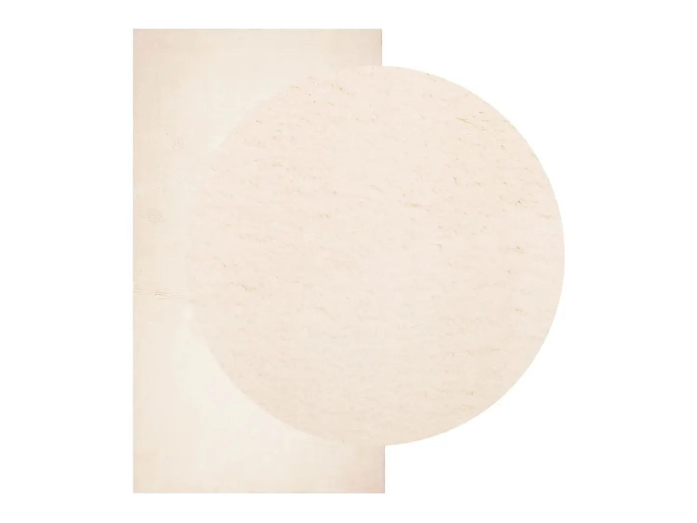 Alfombra HUARTE de pelo corto suave y lavable 80x150 cm Beige New