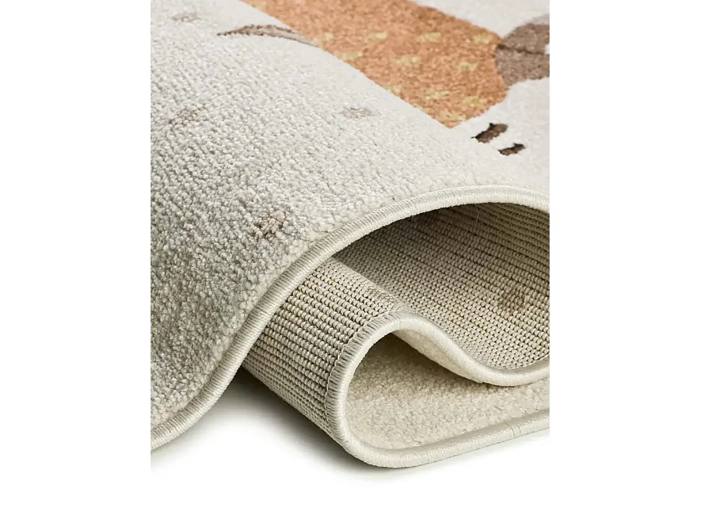 Alfombra Infantil-Alfombra infantil - perros salchicha - blanco - 120 x 170 cm - BEATS Blanco / Multicolor