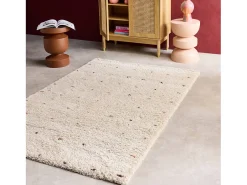 Sale Sweeek Alfombra infantil de lunares, alfombra interior y multicolor Crema