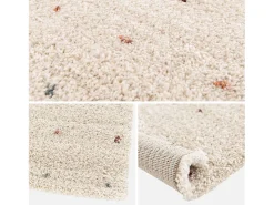 Sale Sweeek Alfombra infantil de lunares, alfombra interior y multicolor Crema