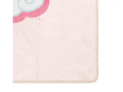 Alfombra infantil 160x230 cm unicornio antideslizante lavable Rosa