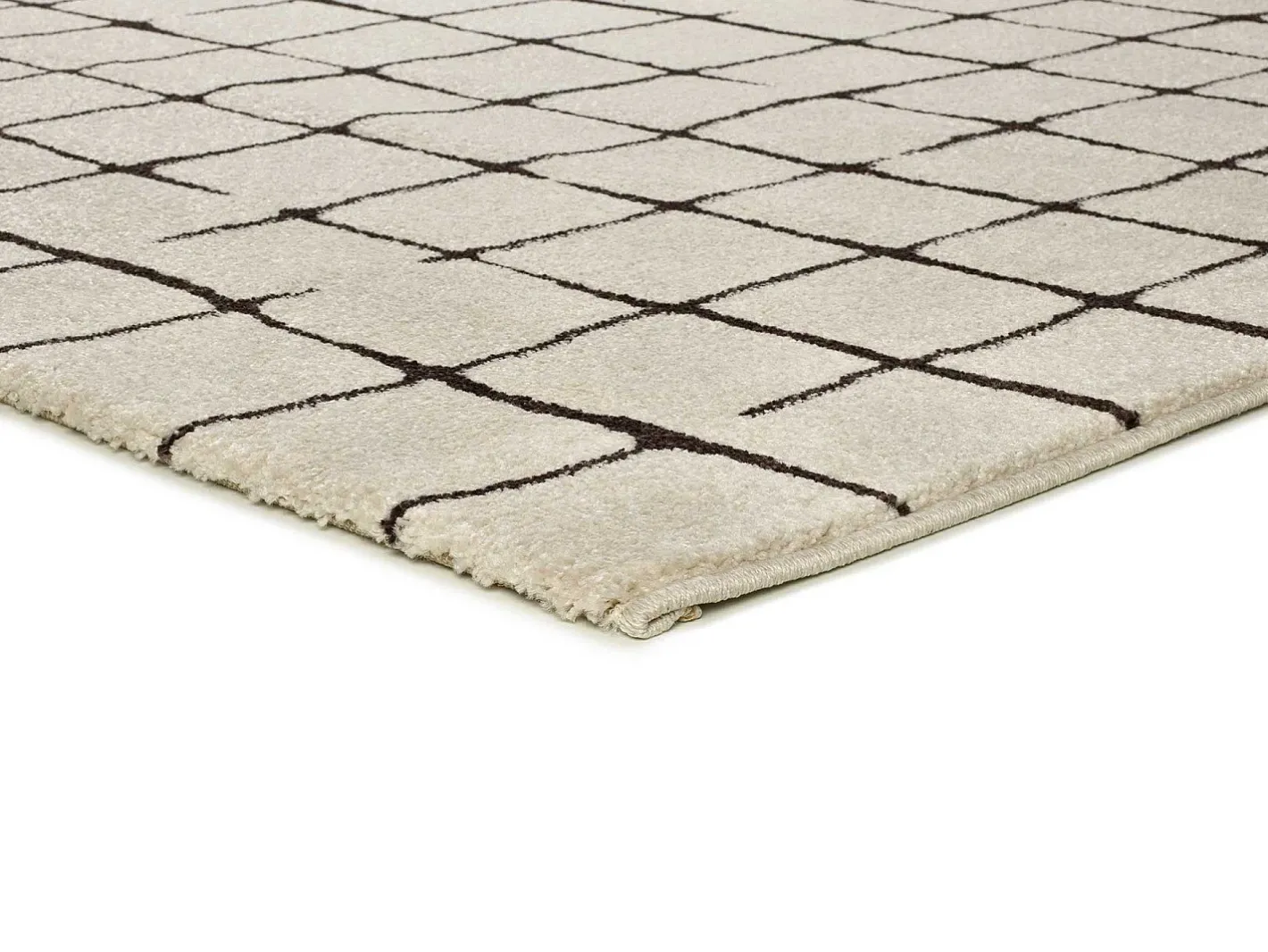 Alfombra interior - abstracto - - 133 x 190 cm - RETRO Blanco Sale