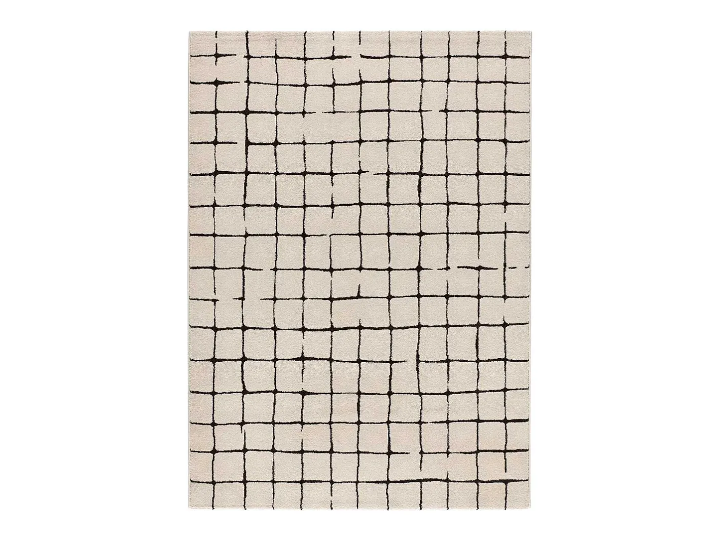 Alfombra interior - abstracto - - 133 x 190 cm - RETRO Blanco Sale