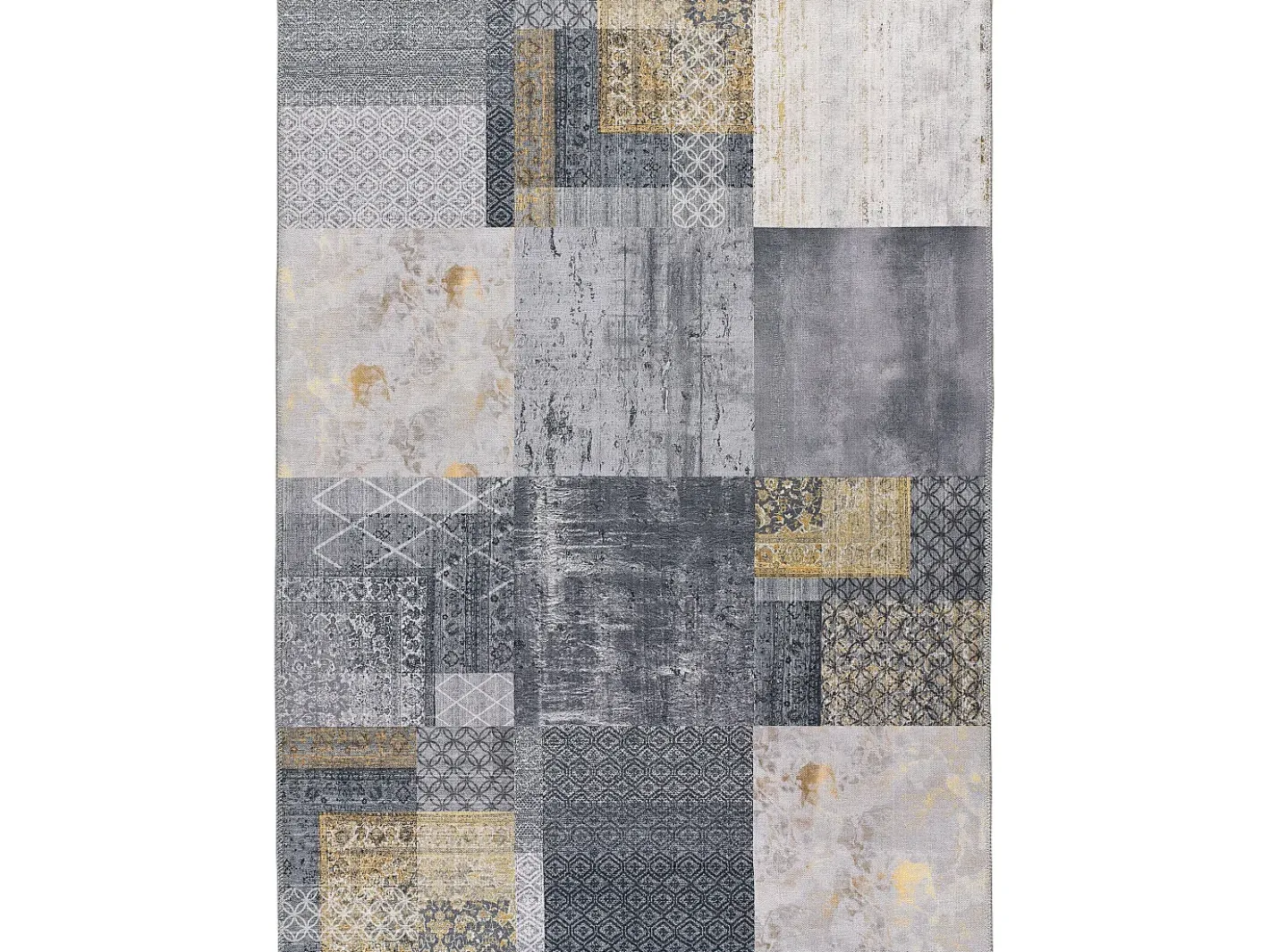 Alfombra De Salón-Alfombra interior - abstracto - - 80 x 150 cm - NEILA Gris