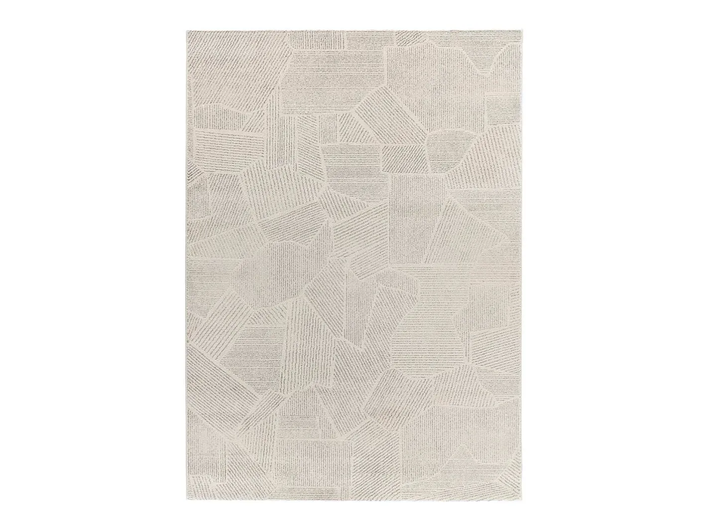 Alfombra interior - abstracto - beige / gris - 80 x 150 cm - PORTO Gris / Beige Clearance