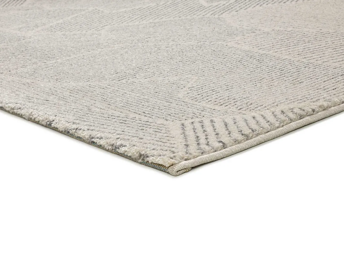 Alfombra interior - abstracto - beige / gris - 80 x 150 cm - PORTO Gris / Beige Clearance
