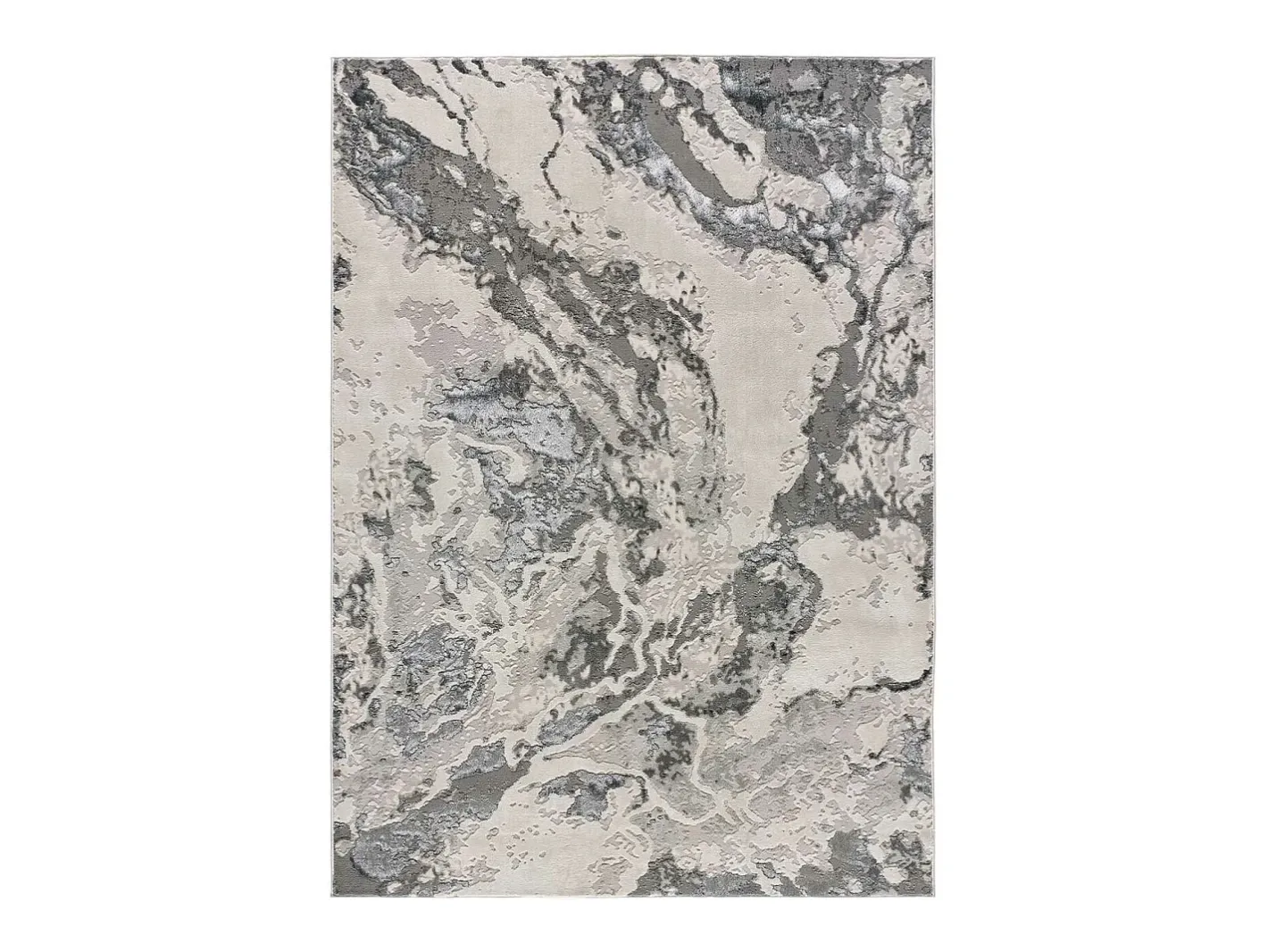 Alfombra interior - abstracto - - 80 x 150 cm - AGATA Gris