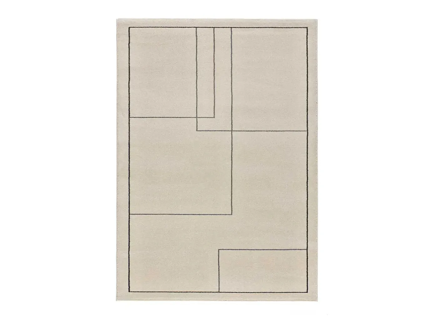 Alfombra De Salón-Alfombra interior - abstracto - multicolor - 80 x 150 cm - LOS ANGELES LINES Blanco