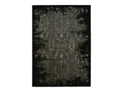 Alfombra interior - abstracto - - 160 x 230 cm - GOLD Negro Discount