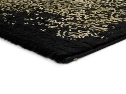 Hot Alfombra interior - abstracto - - 140 x 200 cm - GOLD Negro