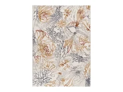 Hot Alfombra interior - abstracto con relieve - - 160 x 230 cm - AMARA Crema / Multicolor