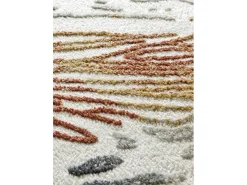 Hot Alfombra interior - abstracto con relieve - - 160 x 230 cm - AMARA Crema / Multicolor
