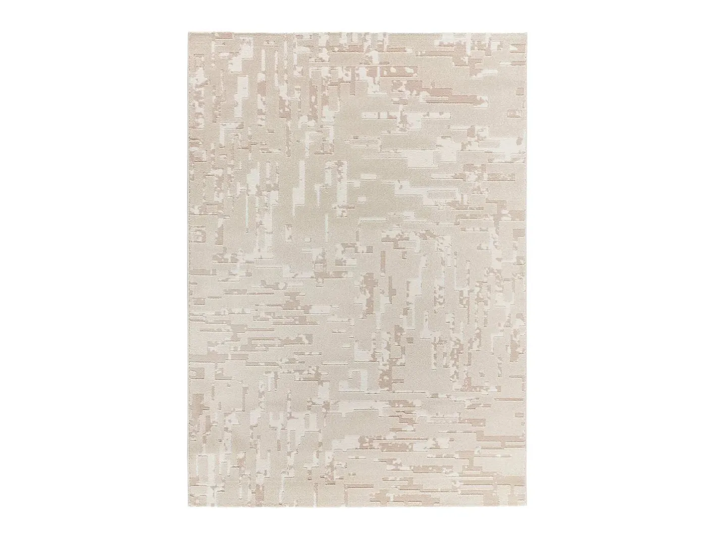 New Alfombra interior - abstracto con relieve - - 133 x 190 cm - BARESA Beige