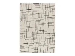 Alfombra interior - abstracto - - 200 x 290 cm - RETRO Blanco Outlet