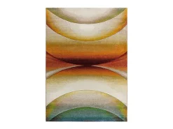 Alfombra De Salón-Alfombra interior - abstracto - multicolor - 140 x 200 cm - LIBET Naranja / Verde / Azul / Beige / Multicolor