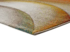 Alfombra De Salón-Alfombra interior - abstracto - multicolor - 140 x 200 cm - LIBET Naranja / Verde / Azul / Beige / Multicolor