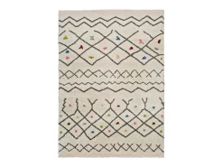 Hot Alfombra interior - bereber - blanco - 133 x 190 cm - KASBAH Blanco / Multicolor