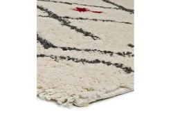 Hot Alfombra interior - bereber - blanco - 133 x 190 cm - KASBAH Blanco / Multicolor